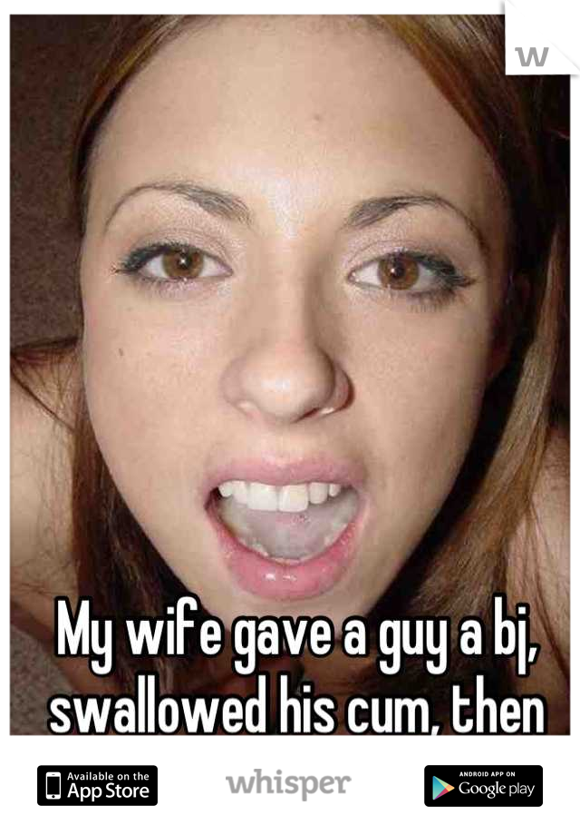 Wife Blowjob Swallow Cum